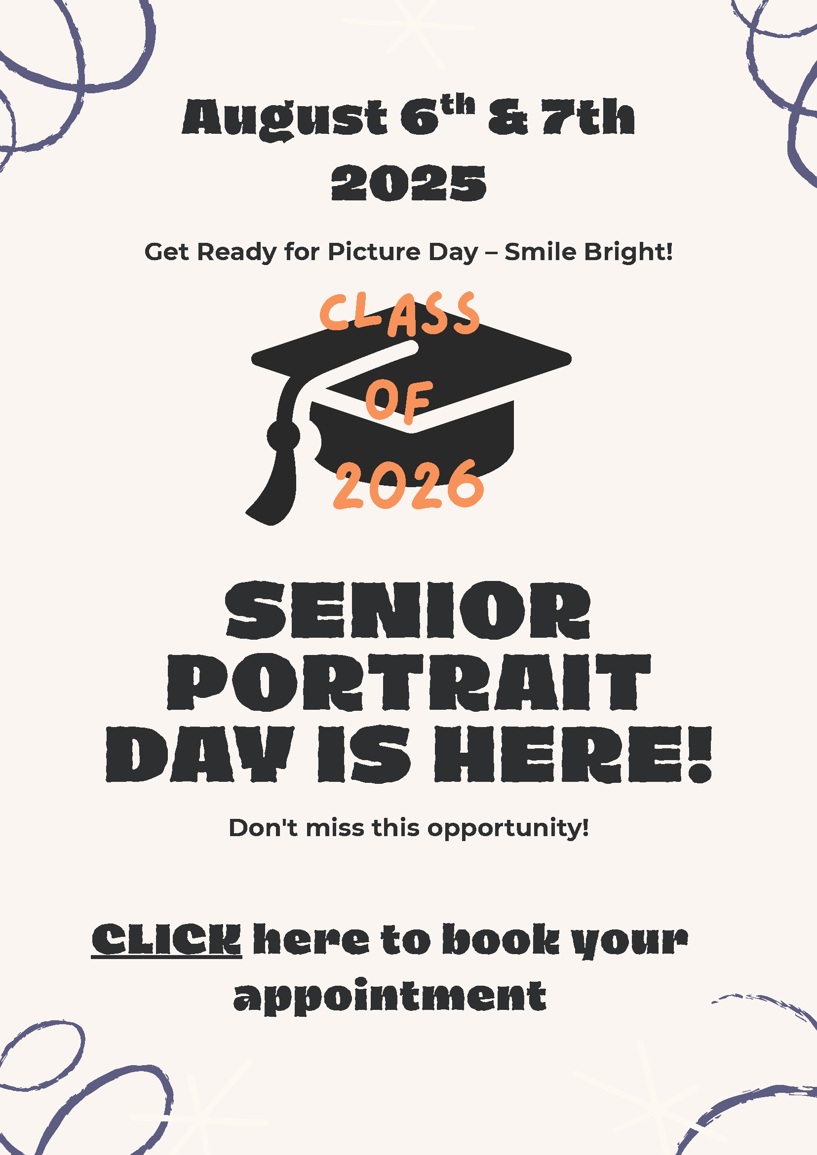  Class of 2026 Senior Portrait Day!